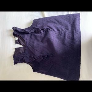 J.crew factory sleeveless ruffle top